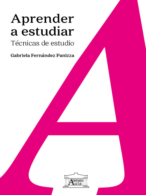 Cover image for Aprender a estudiar